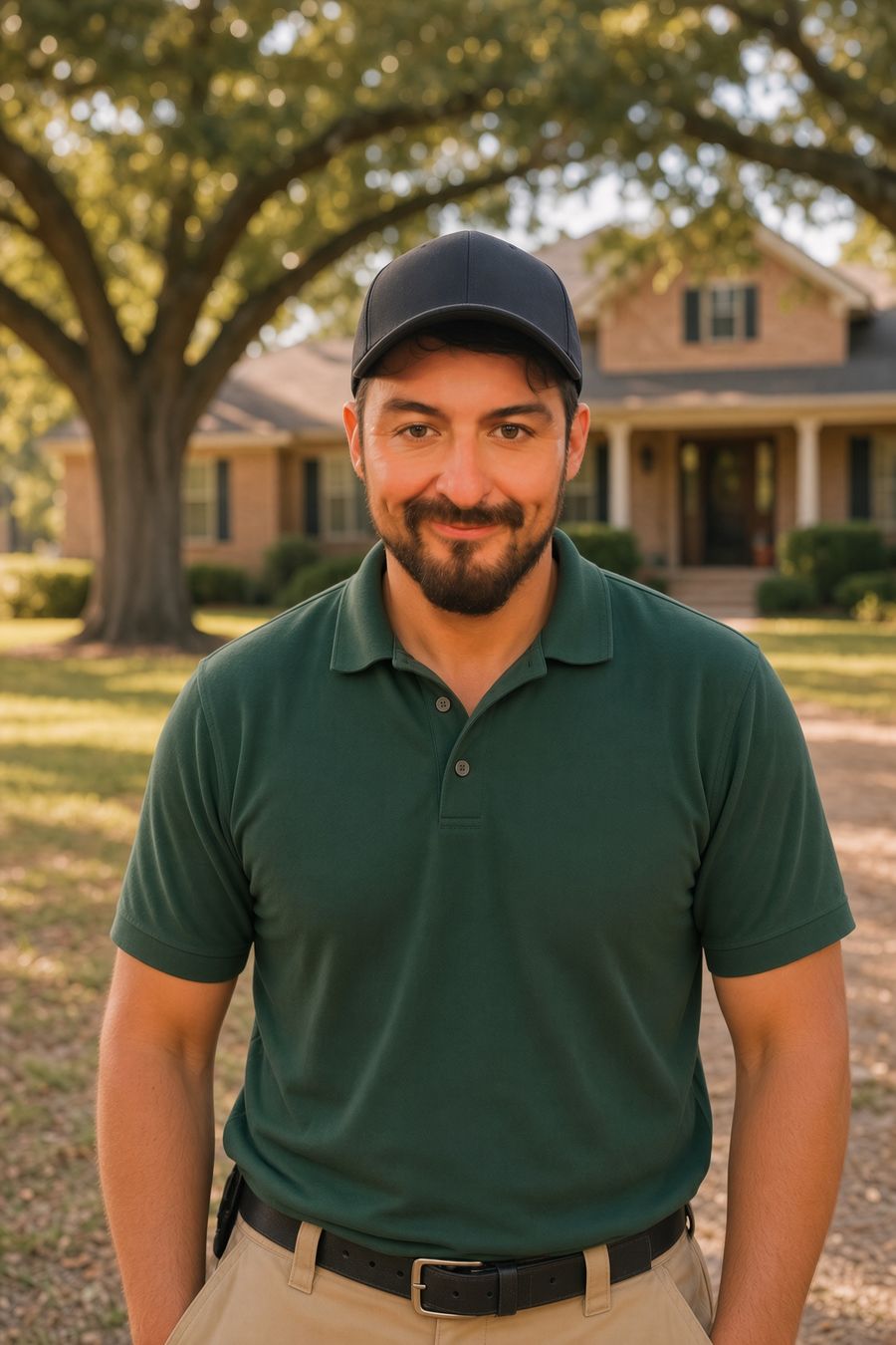 Hector Rodriguez, founder of High Rise Tree Service, in work clothes